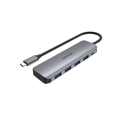 Product USB Hub UNITEK H1107A USB 3.2 Gen 1 (3.1 Gen 1) Type-A 5000 Mbit/s Grey base image