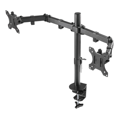 Product Βάση Monitor Deltaco Gaming για 2 Οθόνες 13"-32", 8kg, 75x75-100x100 Μαύρη GAM-040 base image