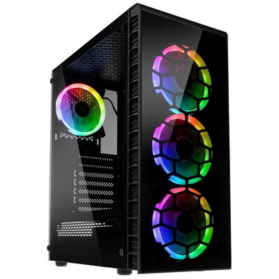 Product Κουτί Η/Υ Kolink Observatory Lite RGB Midi - Tempered Glass - Black base image
