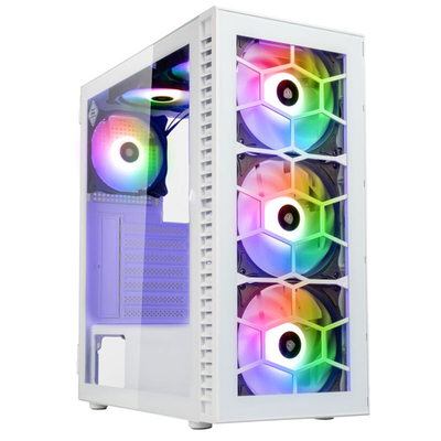 Product Κουτί Η/Υ Kolink Observatory HF Glass ARGB Midi White (with 6 ARGB fans 3x140mm & 3x120mm ) base image