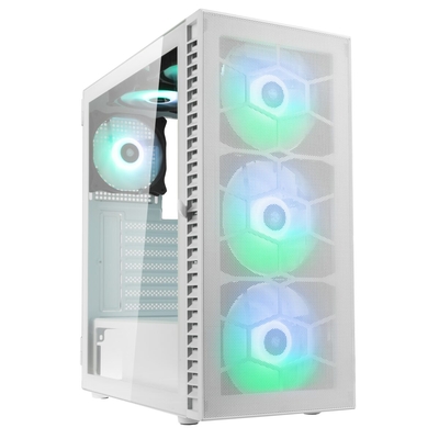 Product Κουτί Η/Υ Kolink Observatory HF Mesh ARGB Midi White (with 6 ARGB fans 3x140mm & 3x120mm ) base image