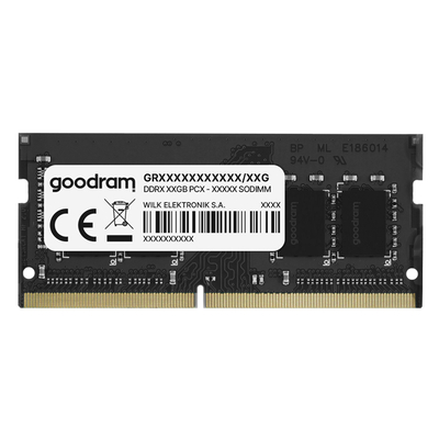 Product Μνήμη RAM Φορητού DDR4 8GB Goodram SODIMM GR3200S464L22S-8G, 3200MHz base image