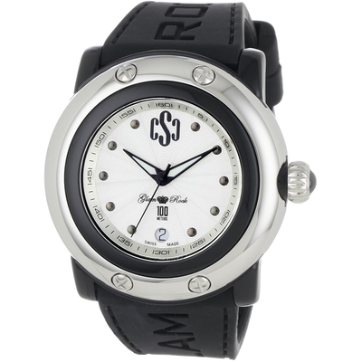 Product Γυναικείο Ρολόι Glam Rock Gr62020 (46mm) Καουτσούκ Λουράκι Μαύρο base image