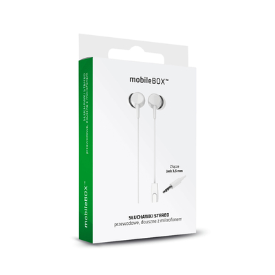 Product Handsfree Ακουστικά 3.5mm με μικρόφωνο λευκά base image