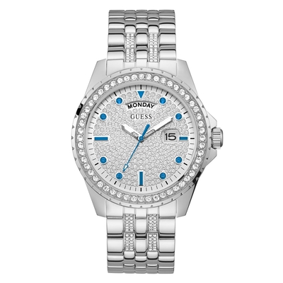 Product Γυναικείο Ρολόι Guess Gw0218G1 (44mm) Μεταλλικό Μπρασελέ Ασημί base image