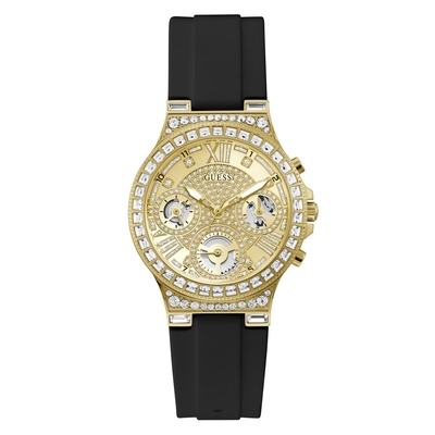 Product Γυναικείο Ρολόι Guess Gw0257L1 (37mm) Καουτσούκ Λουράκι Μαύρο base image