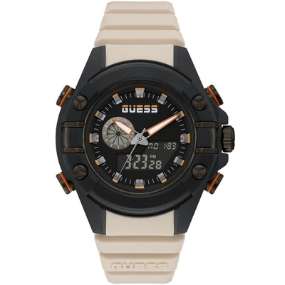 Product Ανδρικό Ρολόι Guess Gw0269G1 (47mm) Καουτσούκ Λουράκι Μπεζ base image