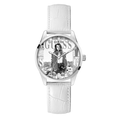 Product Γυναικείο Ρολόι Guess Gw0289L1 (36mm) Δερμάτινο Λουράκι Λευκό base image