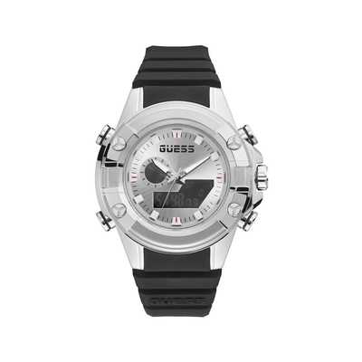Product Ανδρικό Ρολόι Guess Gw0341G1 (47mm) Καουτσούκ Λουράκι Μαύρο base image