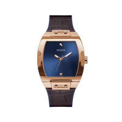 Product Ανδρικό Ρολόι Guess Gw0386G2 (43mm) Καουτσούκ Λουράκι Καφέ base image