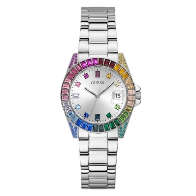 Product Γυναικείο Ρολόι Guess Gw0475L4 (34mm) Μεταλλικό Μπρασελέ Ασημί base image