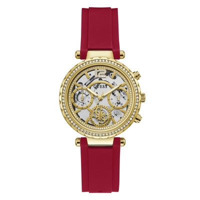 Product Γυναικείο Ρολόι Guess Gw0484L1 (36mm) Καουτσούκ Λουράκι Κόκκινο base image