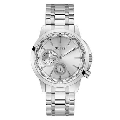 Product Ανδρικό Ρολόι Guess Gw0490G1 (44mm) Μεταλλικό Μπρασελέ Ασημί base image