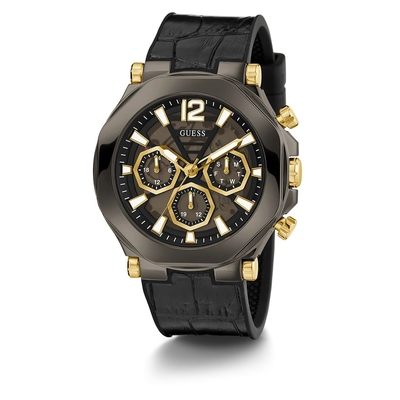 Product Ανδρικό Ρολόι Guess Gw0492G1 (46mm) Καουτσούκ Λουράκι Μαύρο base image