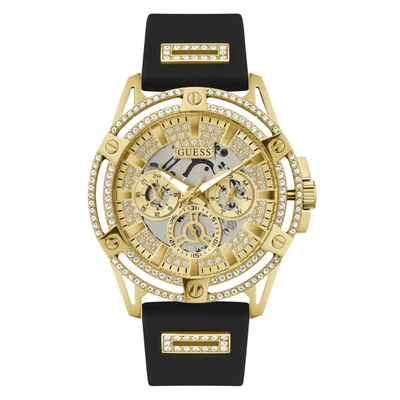 Product Ανδρικό Ρολόι Guess Gw0537G2 (48mm) Καουτσούκ Λουράκι Μαύρο base image