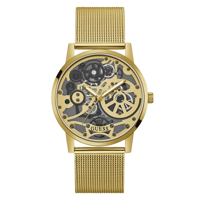 Product Ανδρικό Ρολόι Guess Gw0538G2 (42mm) Μεταλλικό Μπρασελέ Χρυσό base image