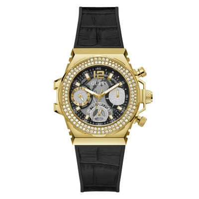 Product Γυναικείο Ρολόι Guess Gw0553L4 (36mm) Καουτσούκ Λουράκι Μαύρο base image