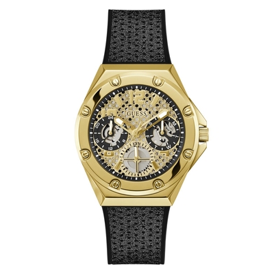 Product Γυναικείο Ρολόι Guess Gw0620L2 (40mm) Καουτσούκ Λουράκι Μαύρο base image