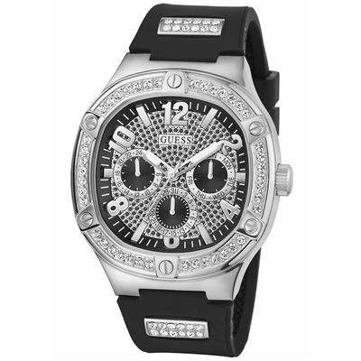 Product Ανδρικό Ρολόι Guess Gw0641G1 (46mm) Καουτσούκ Λουράκι Μαύρο base image