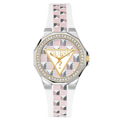 Product Γυναικείο Ρολόι Guess Gw0834L1 (37mm) Δερμάτινο Λουράκι Λευκό base image