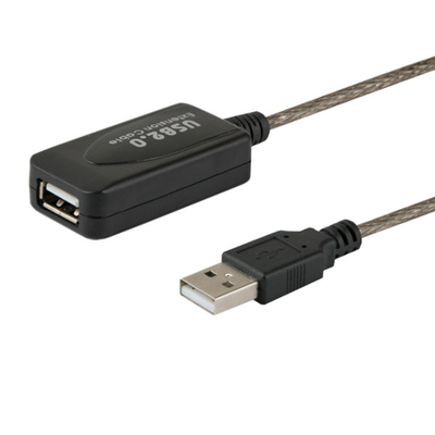 Product Καλώδιo USB Savio CL-130 active port extension 10m 2.0-A male 2.0-A female Black base image