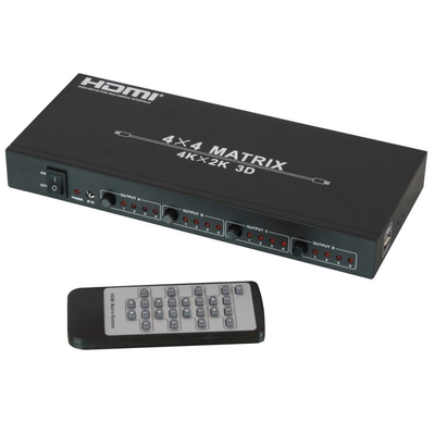 Product HDMI Switch Lindy 4K UHD 4x4, 4 In 4 Out,Matrix HDMI 1.4 up to 4K2K base image