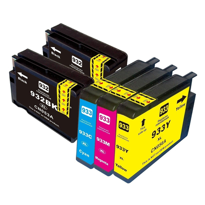Product Σετ Συμβατά Μελάνια για HP, 2x 932XL Μαύρο, 1x magenta, 1x κίτρινο, 1x κυανό base image