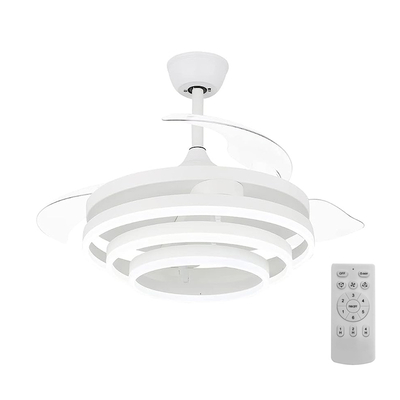 Product Ανεμιστήρας Οροφής Powertech HLL-0112 με LED φως, 72W, Φ106x50cm, λευκός base image