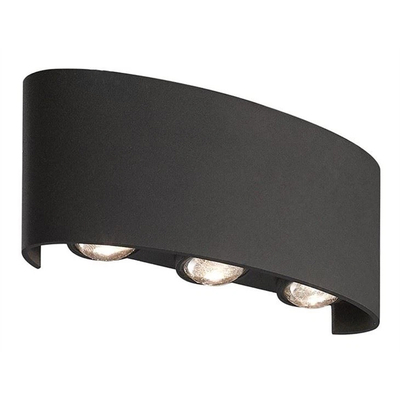 Product Φωτιστικό Τοίχου Powertech LED HLL-0161, 6W, 4000K, 480Lm, Ip65, Μαύρο base image