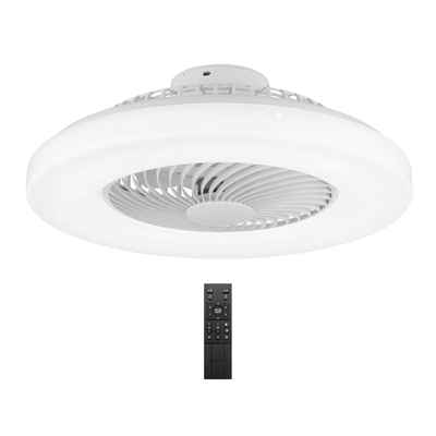 Product Smart Ανεμιστήρας Οροφής Powertech Hll-0172 Με LED Φως, 36W, Φ55X20Cm, Λευκός base image