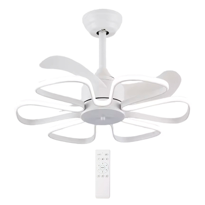 Product Ανεμιστήρας Οροφής Powertech Hll-0173 Με LED Φως, 96W, Φ55X35Cm, Λευκός base image