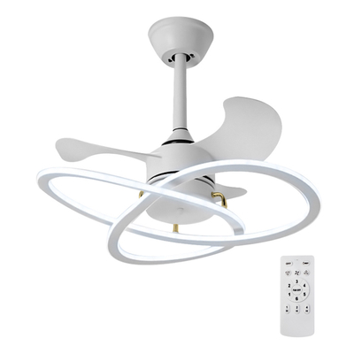 Product Ανεμιστήρας Οροφής Powertech Hll-0175 Με LED Φως, 96W, Φ60X25Cm, Λευκός base image