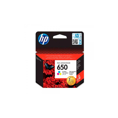 Product Μελάνι HP 650 CZ102AE Cyan/Magenta/Yellow base image
