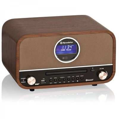 Product Ηχοσύστημα Roadstar Vintage Ξύλινο HiFi HRA-1782ND+BT/WD base image