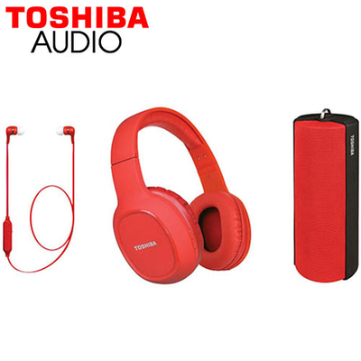 Product Ακουστικά Toshiba Wireless 3 IN 1 COMBO PACK RED base image