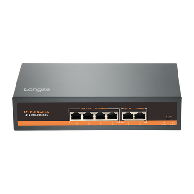 Product Network Switch Longse Poe Ht42Fa με 4X Lan & 2X Wan Θύρες, 10/100Mbps base image