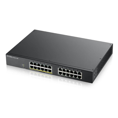 Product Network Switch Zyxel GS1900-24EP Managed L2 (10/100/1000) Black (PoE) base image