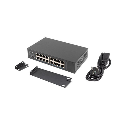 Product Network Switch Lanberg RSGE-16 Rack 10"/19" (16-port 1Gb) base image