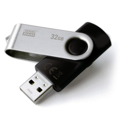 Product USB flash 32GB Goodram Twister UTS2-0320K0R11 USB 2.0 Black base image