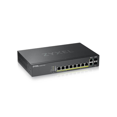 Product Network Switch Zyxel GS2220-10HP-EU0101F Managed L2 (10/100/1000) Black (PoE) base image