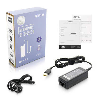Product Φορτιστής Laptop notebook charger mitsu 20v 2.25a (prostok tny 11.0x4.5 pin - Yoga) - lenovo base image