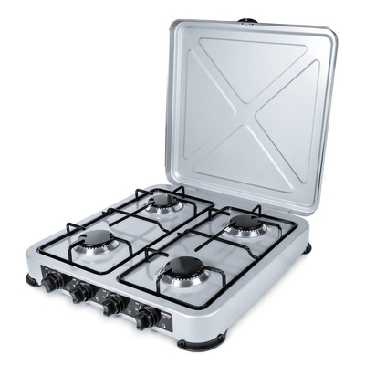 Product Εστία Αερίου PROMIS KG400 Four-burner gas stove silver base image