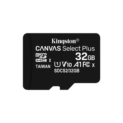 Product Κάρτα Μνήμης Micro SDHC 32GB Kingston Canvas Select Plus SDCS2/32GBSP Class 10 A1 base image