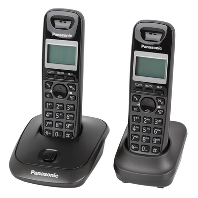 Product Τηλέφωνο Ασύρματο Panasonic KX-TG2512PDM Black Δεν περιέχει ελληνικό μενού base image