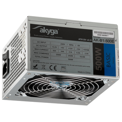 Product Τροφοδοτικό 500W Akyga Basic AK-B1-500E Passive 120 mm base image