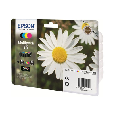 Product Μελάνι Epson 18 Multipack - 4-Pack - Black, Yellow, Cyan, Magenta base image