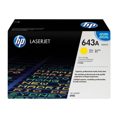 Product Toner HP 643A - Yellow (Q5952A) base image
