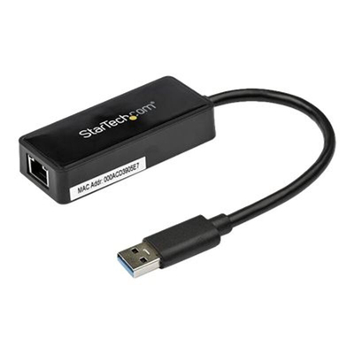 Product Κάρτα Δικτύου USB StarTech.com USB 3.0 SuperSpeed to Gigabit Ethernet with USB Port - 10/100/1000 - M / F base image