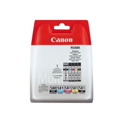 Product Μελάνι Canon CLI-581XL C / M / Y / BK Photo Value Pack - 4-pack - High Yield - Black, Yellow, Cyan, Magenta base image