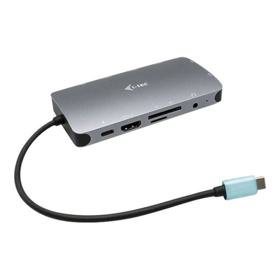 Product Docking Station i-Tec USB-C Metal Nano Dock HDMI/VGA with LAN + Power Delivery 100 W - Docking Station - VGA, HDMI base image